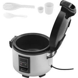 Commercial Rice Cooker, 60-Cup Rice Cooker, 13.74 Qt / 13 Liter Large Rice Cooker and Warmer with Nonstick Inner Pot