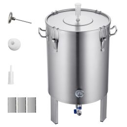 304 Stainless Steel Kettle, 16 GALLON Beer Brew Fermentor, Brew Bucket Fermentor for Brewing, Home Brewing Supplies with Base