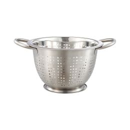 SS 3QT Multi-Use Colander for Straining, Draining & Rinsing Pasta, Fruits or Vegetables