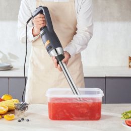 Commercial Immersion Blender 350W Heavy Duty Hand Mixer For Soup Sauces (Option: Blue)