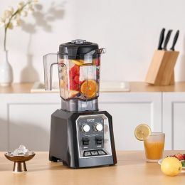 68 Oz 1400W Blender For Smoothies Food Processing Blender For Kitchen (Option: Black)