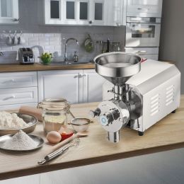 Grain Grind Mill Grain Grinding Machine 2200W Food Processing Machinery (Option: Silver)